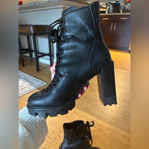 Christian Louboutin Macadamia 100 leather boots EU 37 - Picture 8 of 12